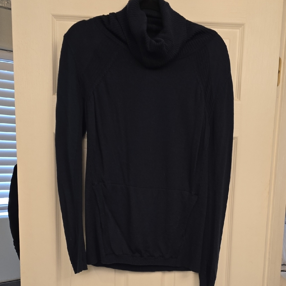 lululemon athletica Dark Blue Cowl Neck Sweater